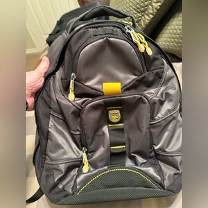 Timberland Backpack, Gray/Black/Yellow